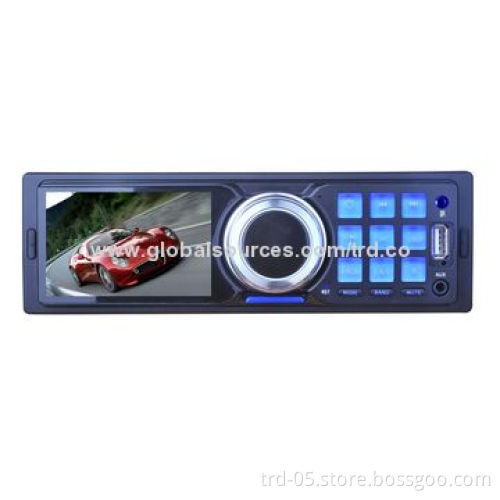 Car MP5 Player with 3-inch TFT Screen, 18 Pre-set FM Radio Stations and 4 x 45W Output Power
